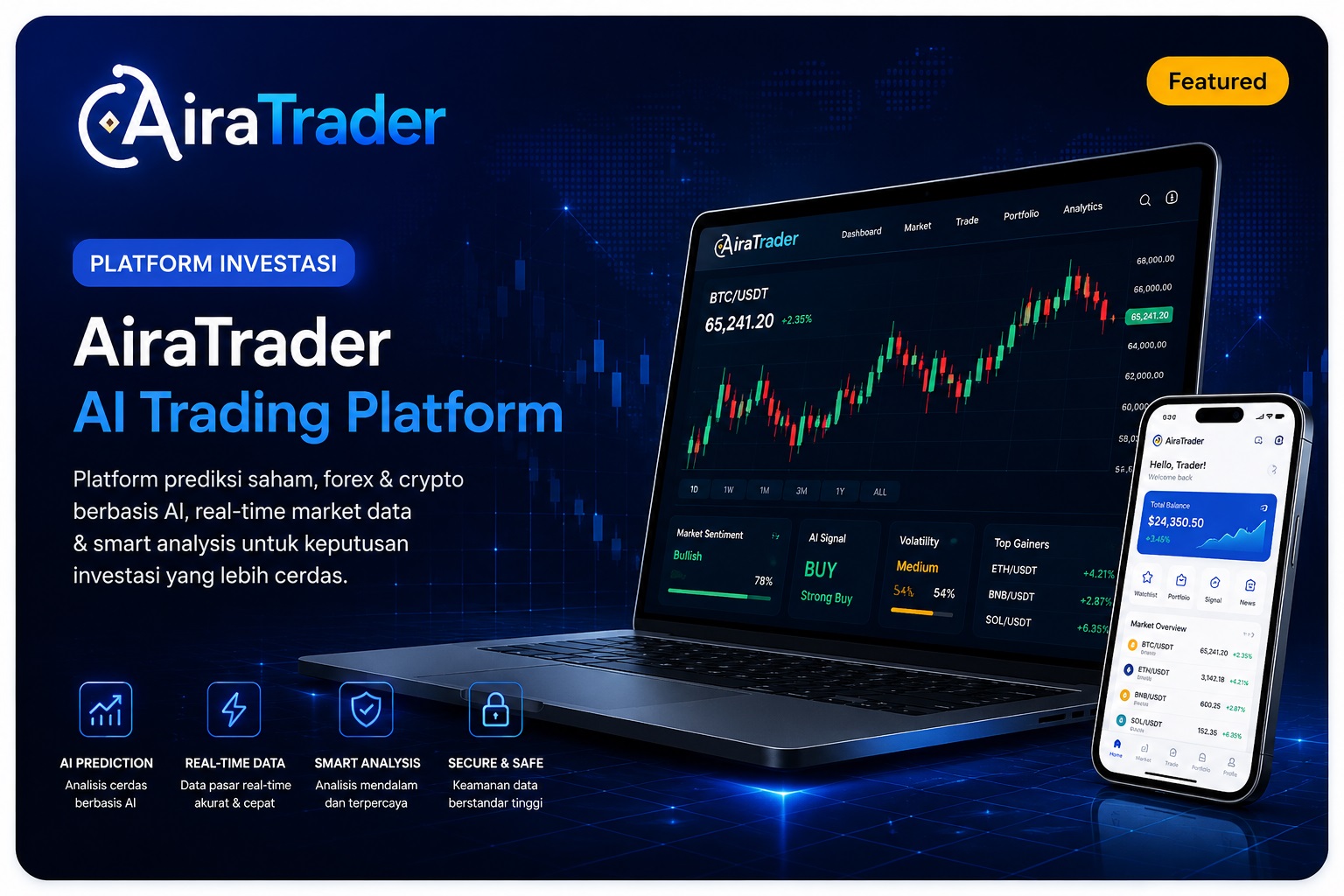 AiraTrader – AI Trading Platform